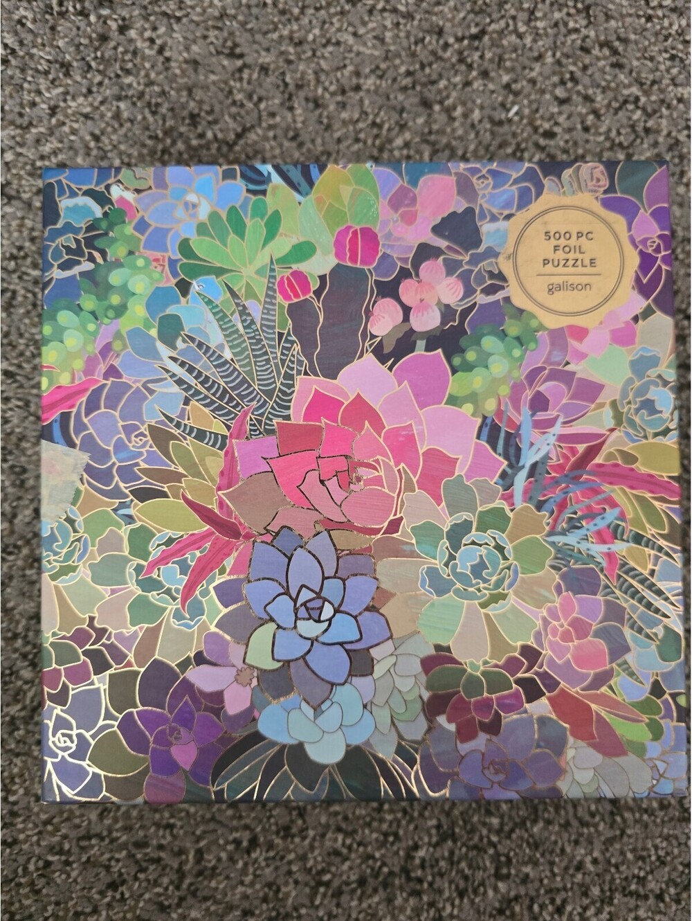 Galison Succulent Mosaic 500 Piece Puzzle